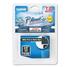 Brother 3/8" White on Black Standard Laminated Tape for P-Touch 26.2 ft